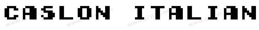 caslon italian字体转换